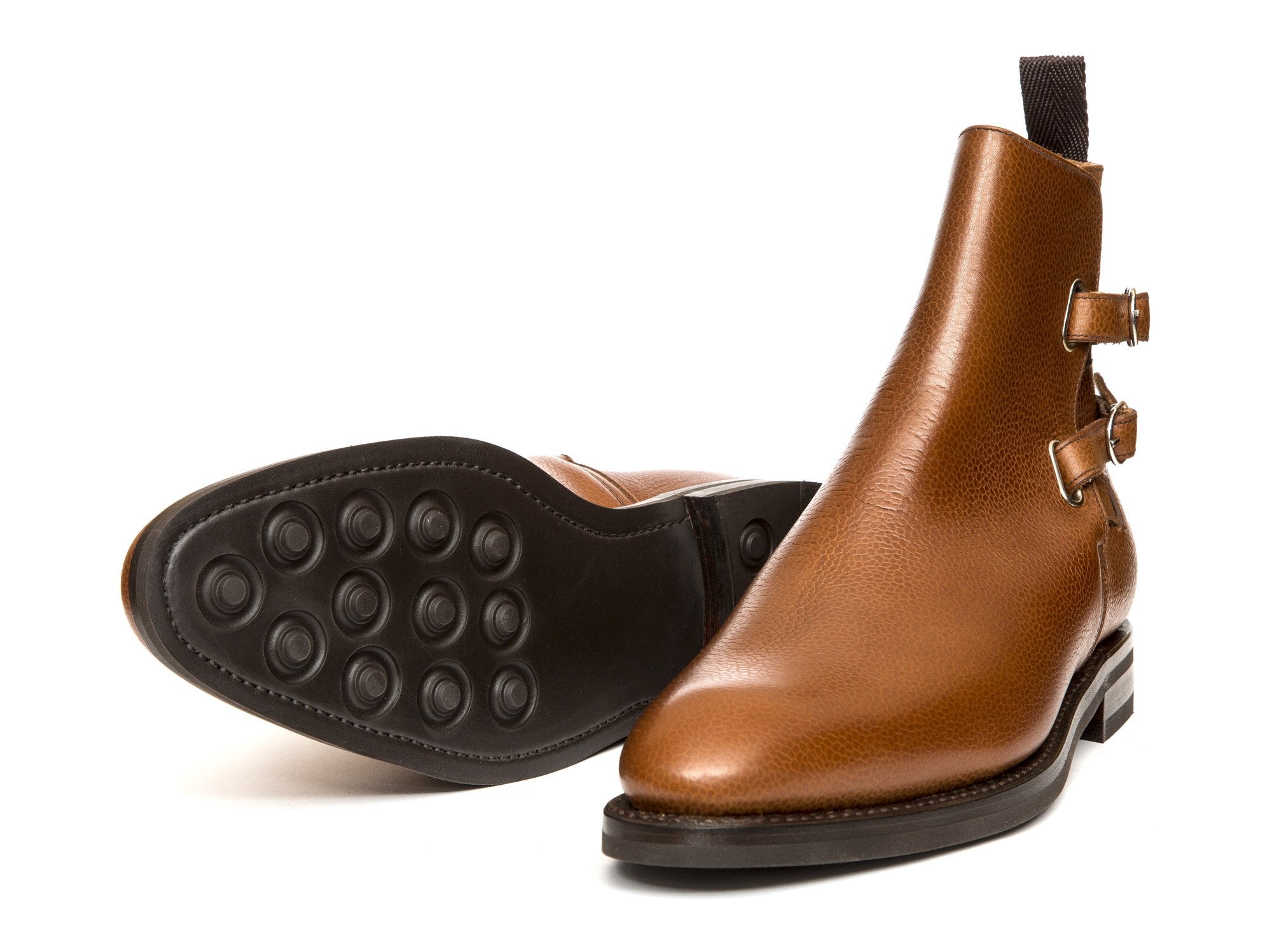 J.FitzPatrick Footwear - Genesee - Tan Soft Grain - Country Rubber Sole - NGT Last