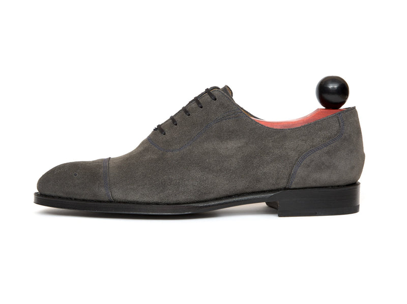 J.FitzPatrick Footwear - Auburn - Mid Grey Suede / Navy Stitching - NGT Last