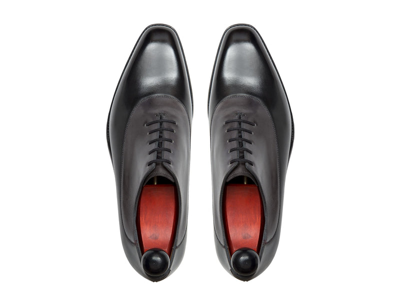 J.FitzPatrick Footwear - Cascade - Black Calf / Shaded Grey Calf - LPB Last