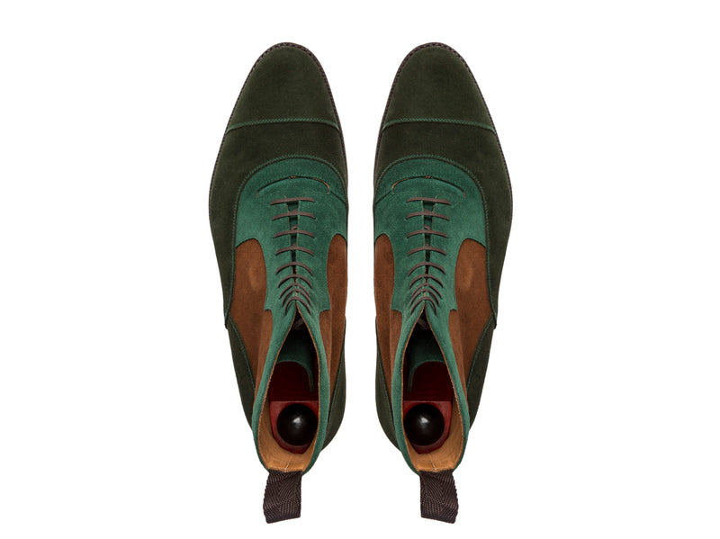 Lakebay - MTO - Forest Green Suede / Bottle Green Suede / Snuff Suede - TMG Last - Double City Rubber Sole