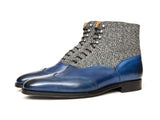 J.FitzPatrick Footwear - Alexander - Sky Blue Calf / Grey Poulsbo - LPB Last