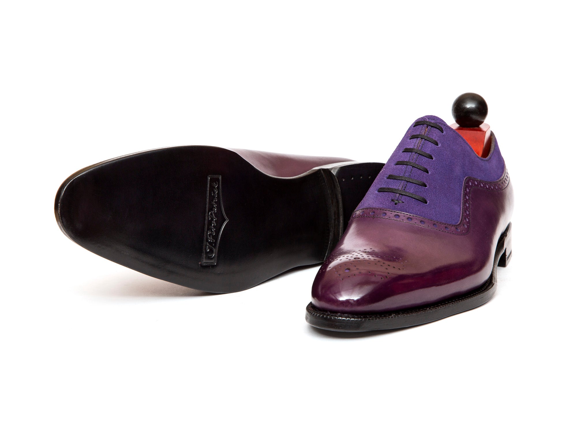 Roosevelt - MTO - Purple Calf / Purple Suede - NGT Last - Single Leather Sole
