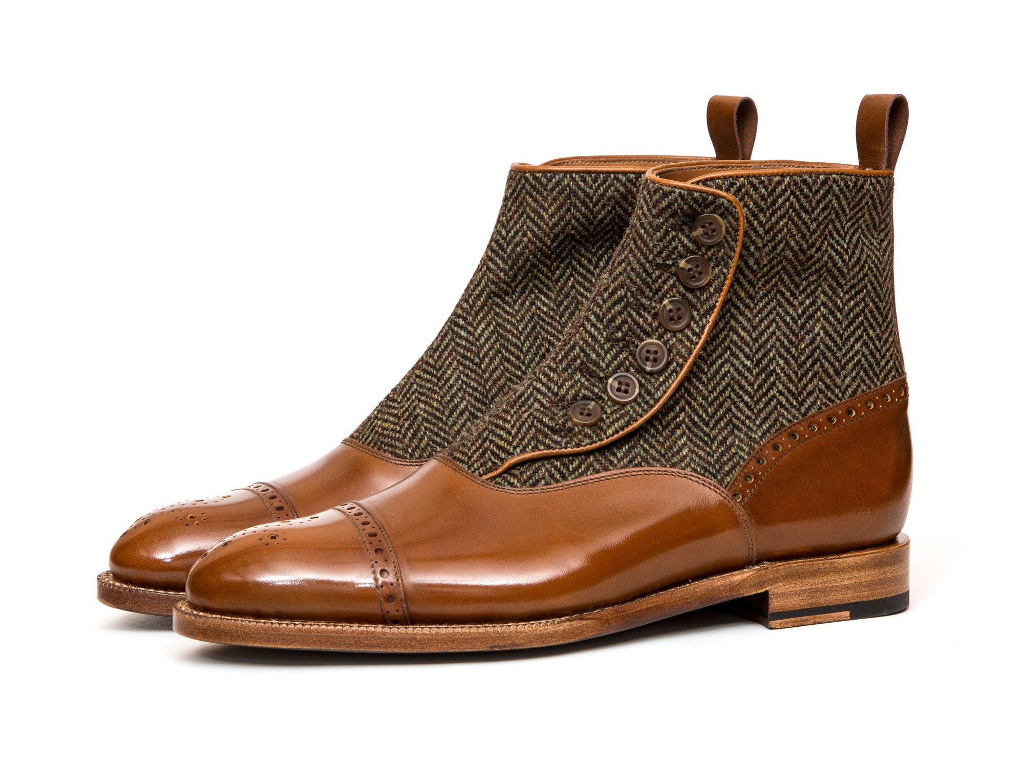 Blue Ridge - MTO - Maple Calf / Forest Tweed - NGT Last - Natural Single Leather Sole