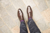 J.FitzPatrick Footwear - Tony ll - Dark Brown Museum Calf