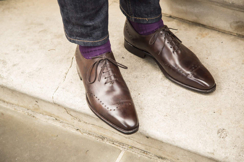 J.FitzPatrick Footwear - Tony ll - Dark Brown Museum Calf
