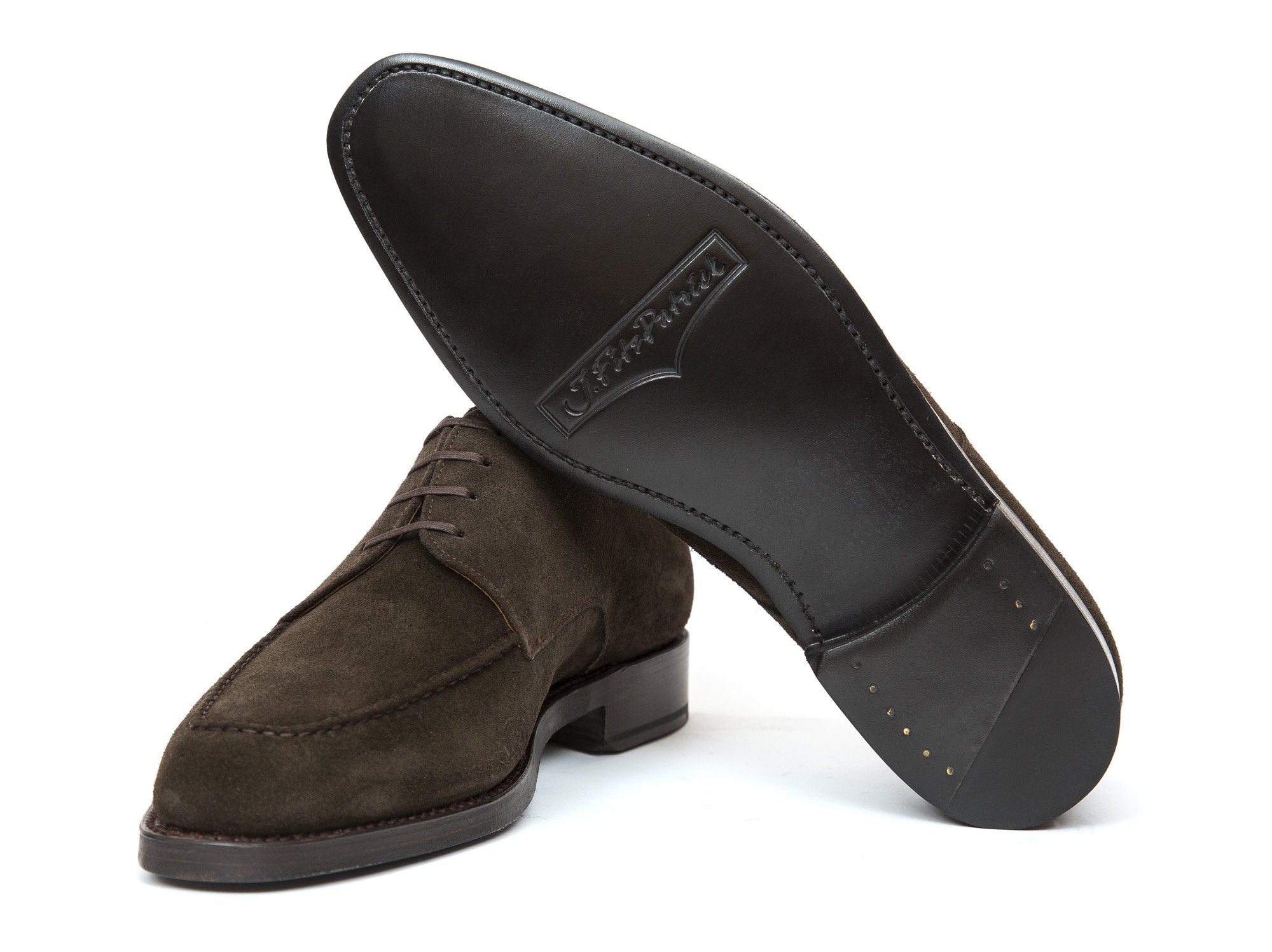 J.FitzPatrick Footwear - Lynwood - Bitter Chocolate Suede - LPB Last - Double Leather Sole