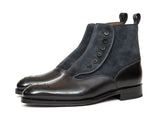 J.FitzPatrick Footwear - Westlake - Shaded Black Calf / Charcoal Suede - NGT Last