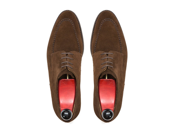 J.FitzPatrick Footwear - Lynwood - Dark Brown Suede - TMG Last - City Rubber Sole