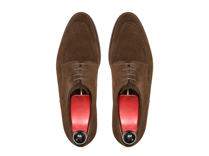 J.FitzPatrick Footwear - Lynwood - Dark Brown Suede - TMG Last - City Rubber Sole