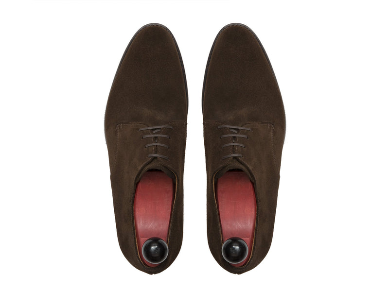 J.FitzPatrick Footwear - Renton - Dark Brown Suede - TMG Last - City Rubber Sole
