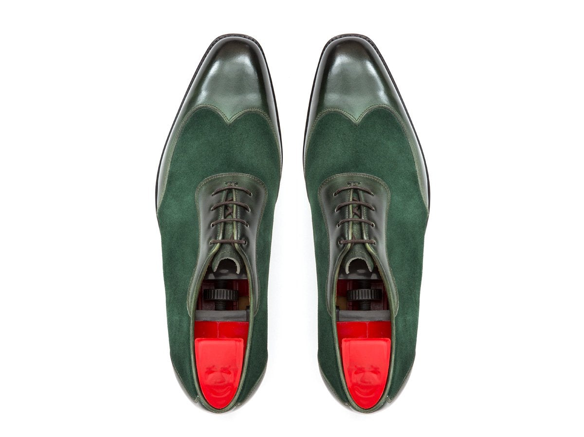 J.FitzPatrick Footwear - Rainier III Forest Green Calf / Forest Green Suede - LPB Last