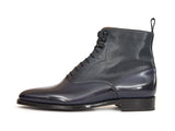 J.FitzPatrick Footwear - Wedgwood - Shaded Navy Calf / Navy Pin Grain - TMG Last