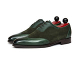 J.FitzPatrick Footwear - Rainier - Forest Green Calf / Bottle Green Suede - LPB Last