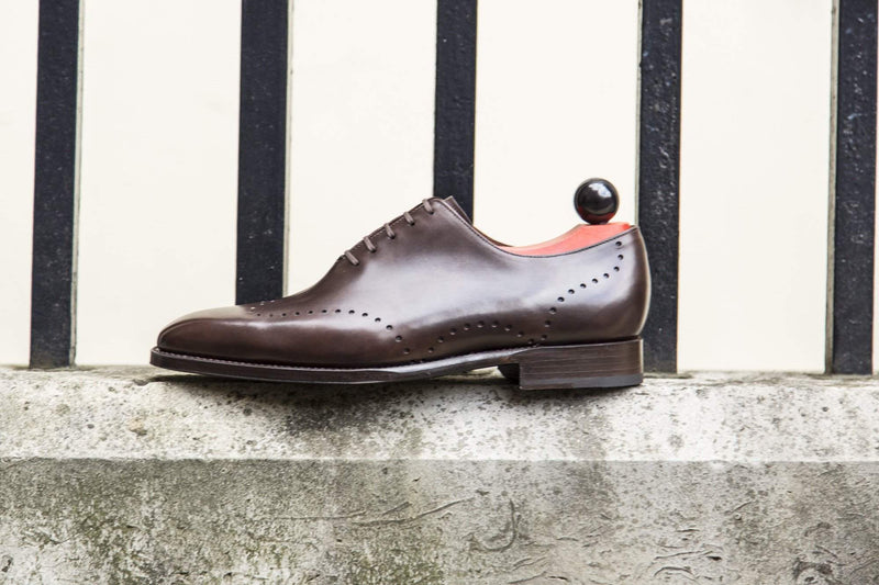 J.FitzPatrick Footwear - Tony ll - Dark Brown Museum Calf