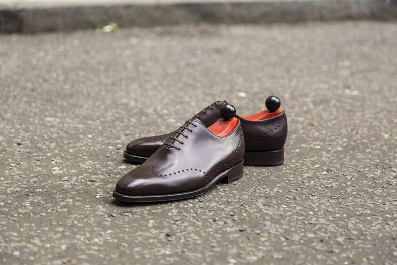 J.FitzPatrick Footwear - Tony ll - Dark Brown Museum Calf
