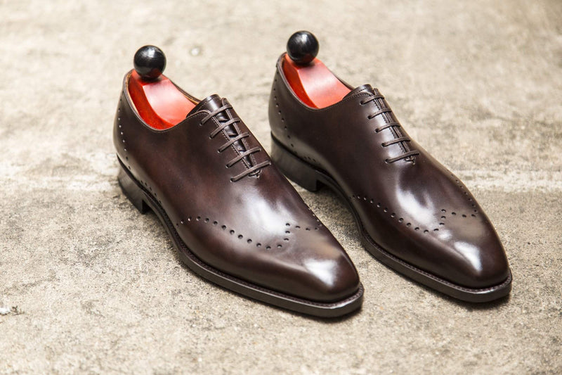 J.FitzPatrick Footwear - Tony ll - Dark Brown Museum Calf