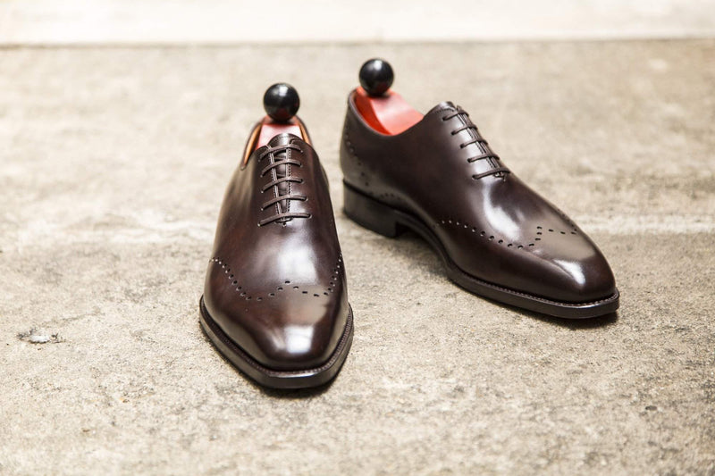 J.FitzPatrick Footwear - Tony ll - Dark Brown Museum Calf