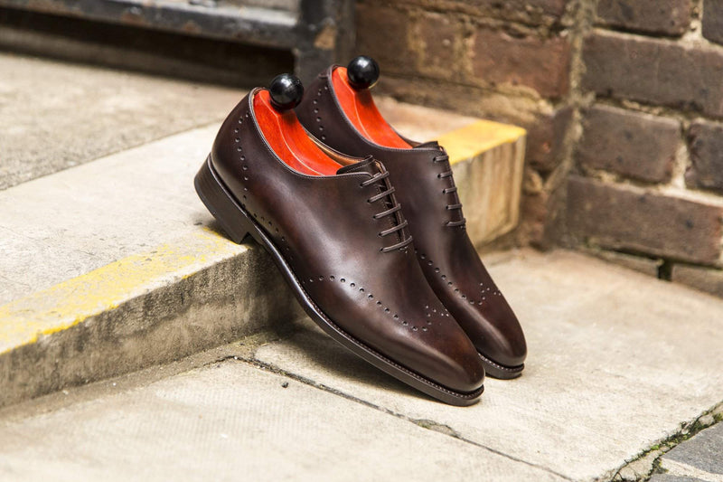 J.FitzPatrick Footwear - Tony ll - Dark Brown Museum Calf