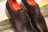 J.FitzPatrick Footwear - Tony ll - Dark Brown Museum Calf