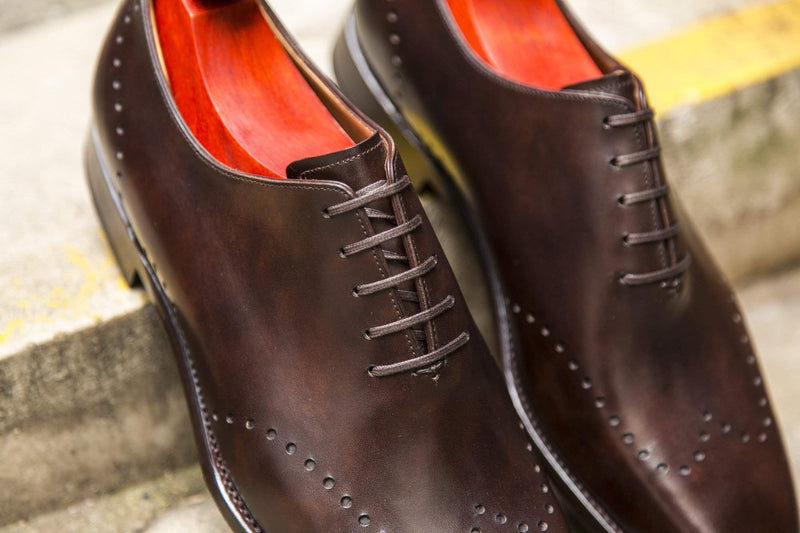 J.FitzPatrick Footwear - Tony ll - Dark Brown Museum Calf