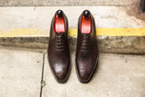 J.FitzPatrick Footwear - Tony ll - Dark Brown Museum Calf