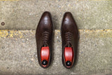 J.FitzPatrick Footwear - Tony ll - Dark Brown Museum Calf