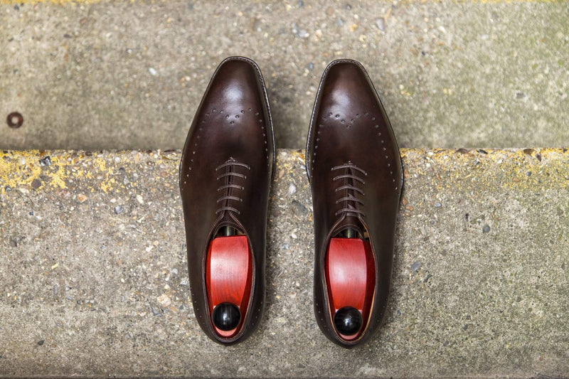 J.FitzPatrick Footwear - Tony ll - Dark Brown Museum Calf
