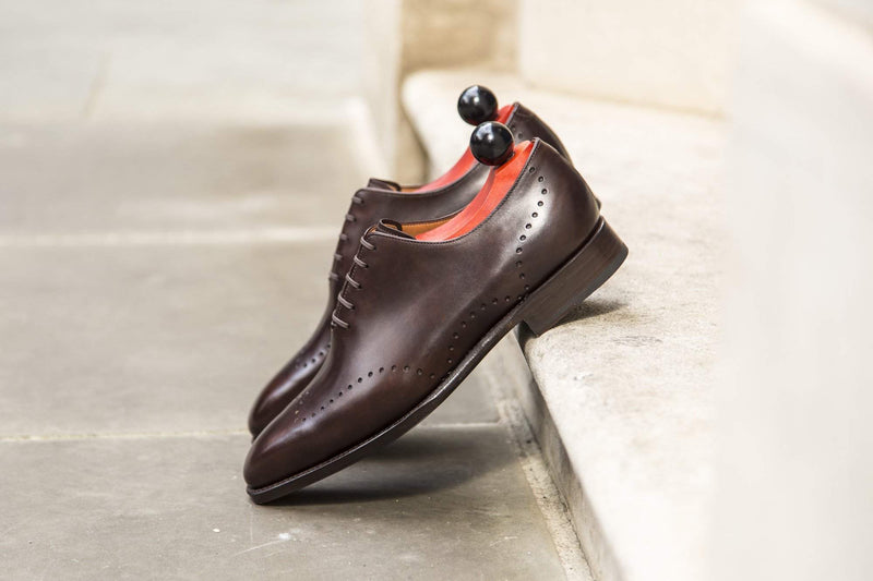 J.FitzPatrick Footwear - Tony ll - Dark Brown Museum Calf