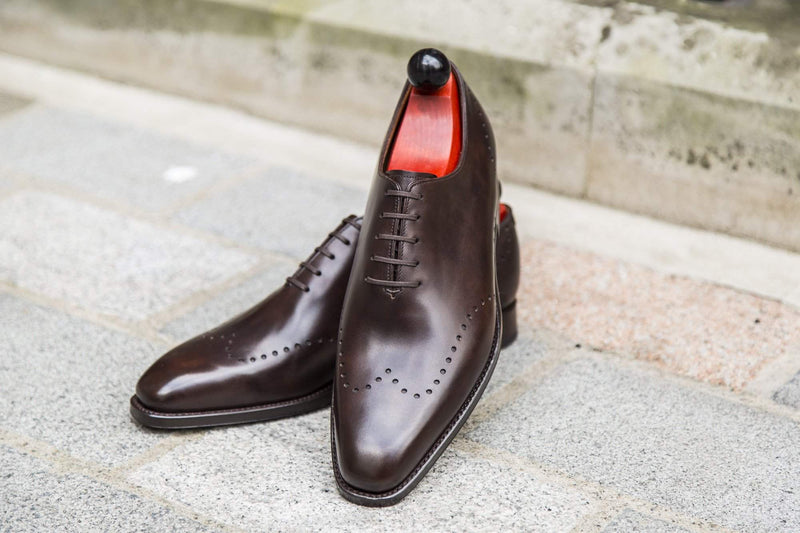 J.FitzPatrick Footwear - Tony ll - Dark Brown Museum Calf