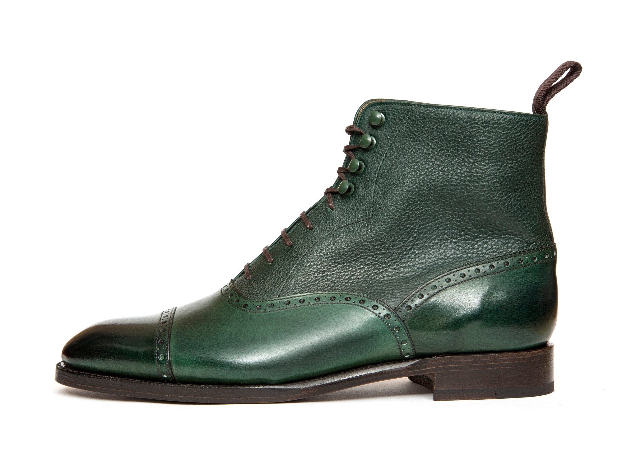 Seaview - MTO - Forest Calf / Green Soft Grain - NGT Last - Single Leather Sole