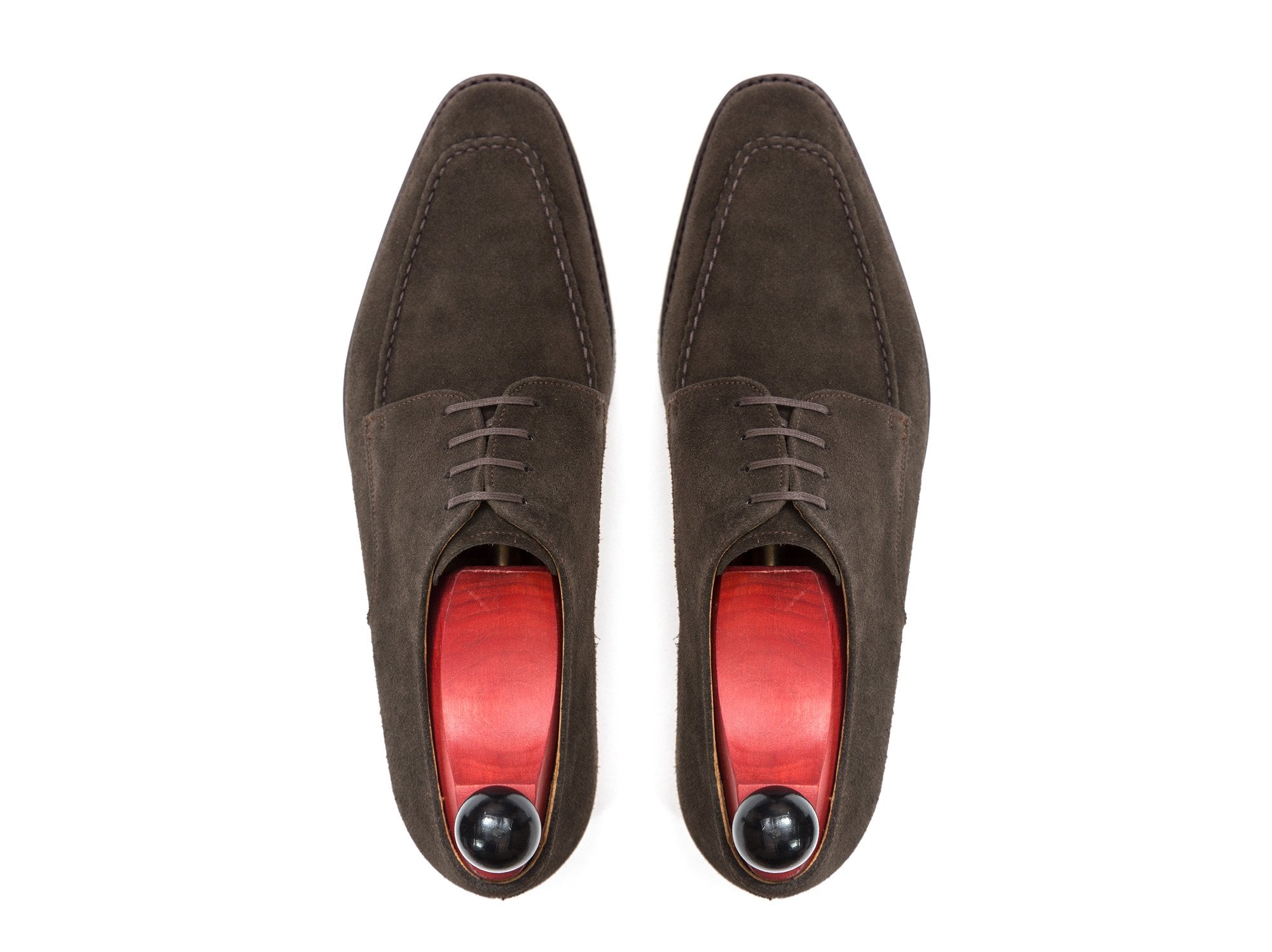 Lynwood - MTO - Bitter Chocolate Suede-Made To Order Derbies Derby Four Eyelet-J.FitzPatrick Footwear
