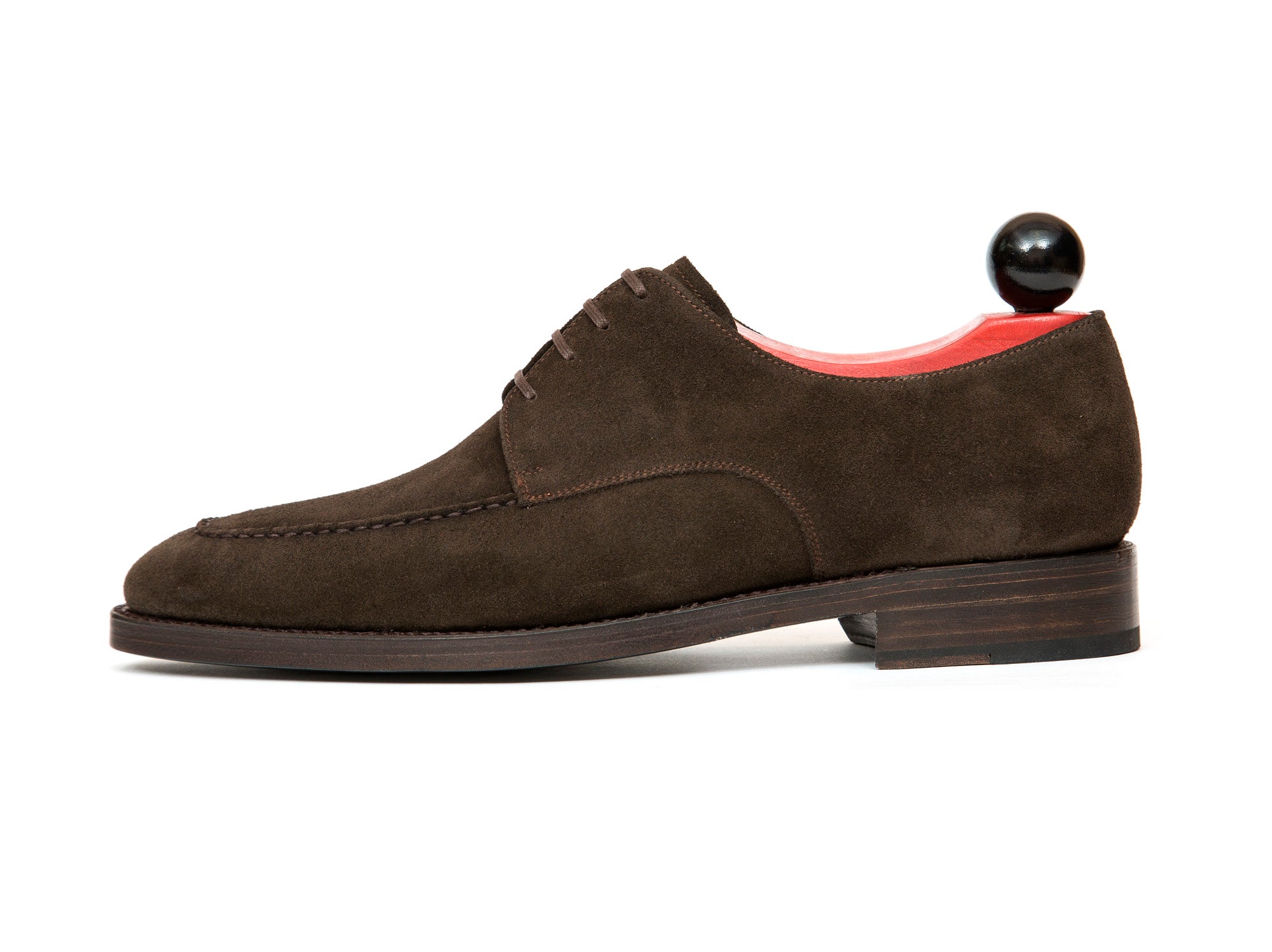 Lynwood - MTO - Bitter Chocolate Suede-Made To Order Derbies Derby Four Eyelet-J.FitzPatrick Footwear