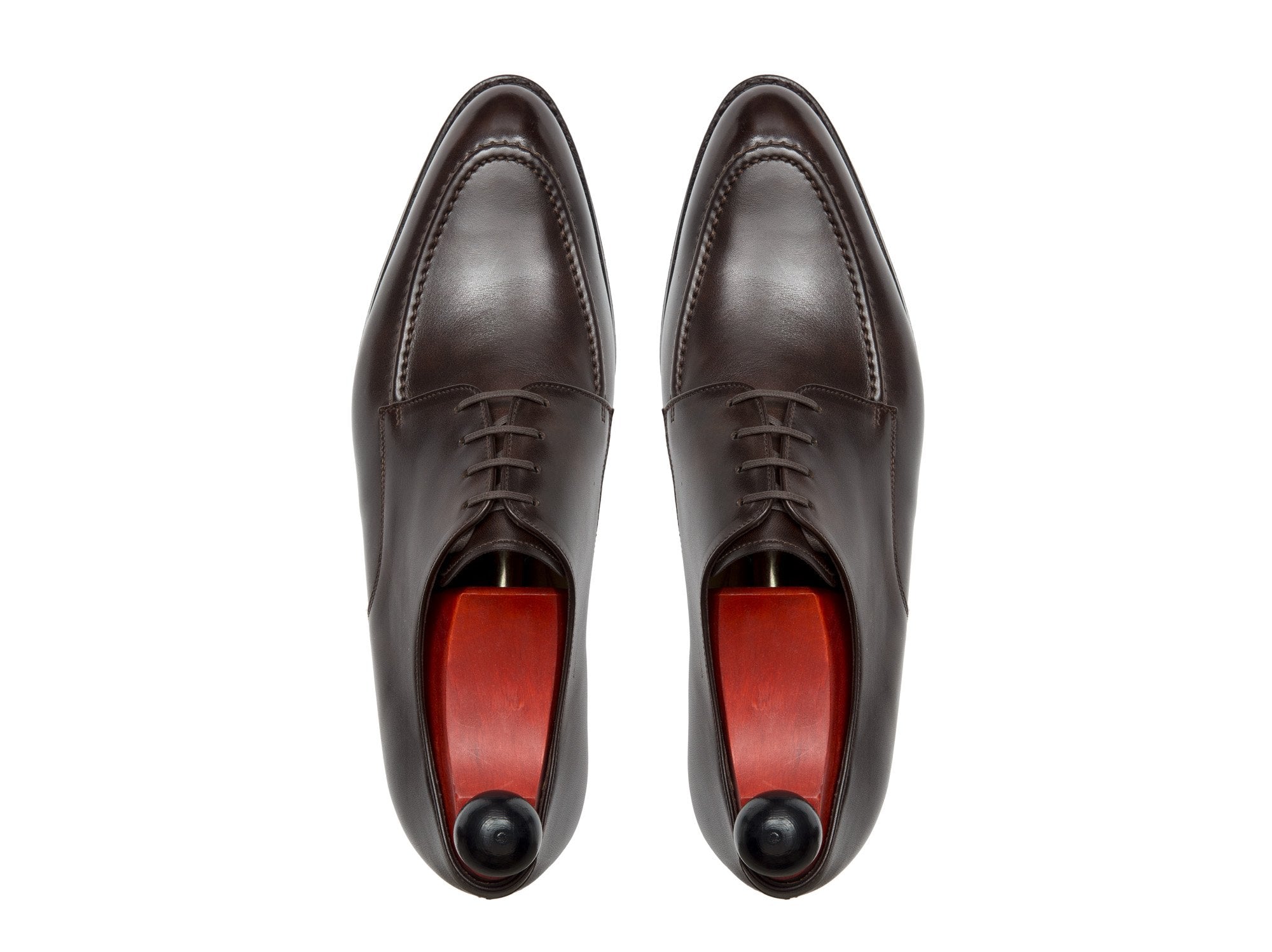 Lynwood - MTO - Dark Brown Museum Calf-Made To Order Derbies Derby Four Eyelet-J.FitzPatrick Footwear