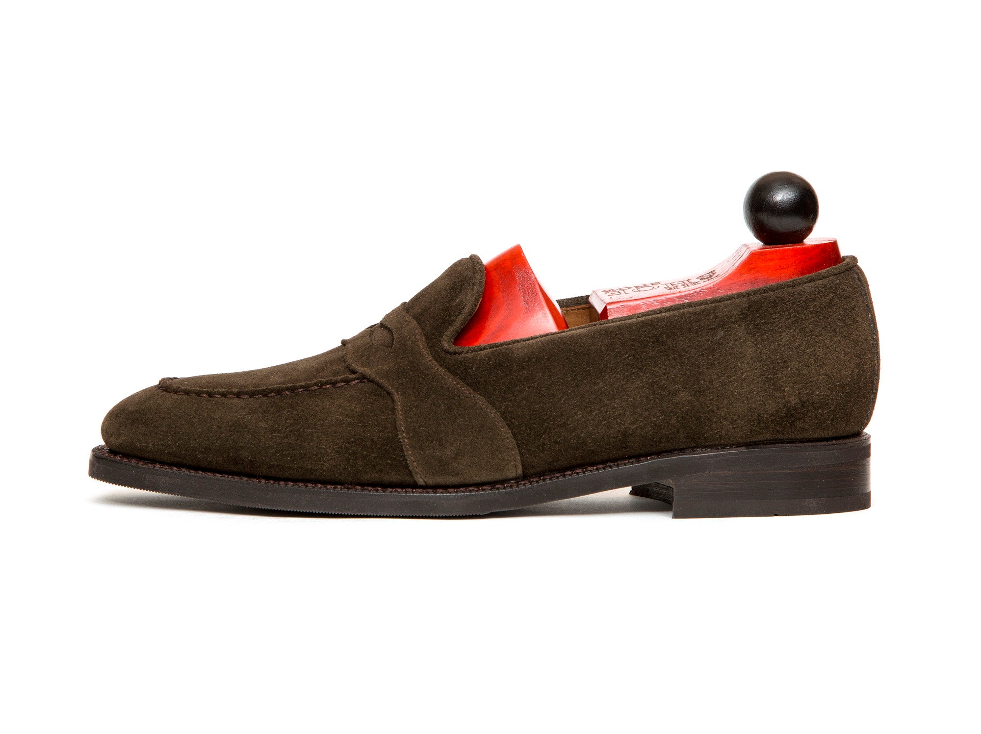 Madison - MTO - Moss Suede - LPB Last - City Rubber Sole-Made To Order Penny Loafer Full Strap-J.FitzPatrick Footwear