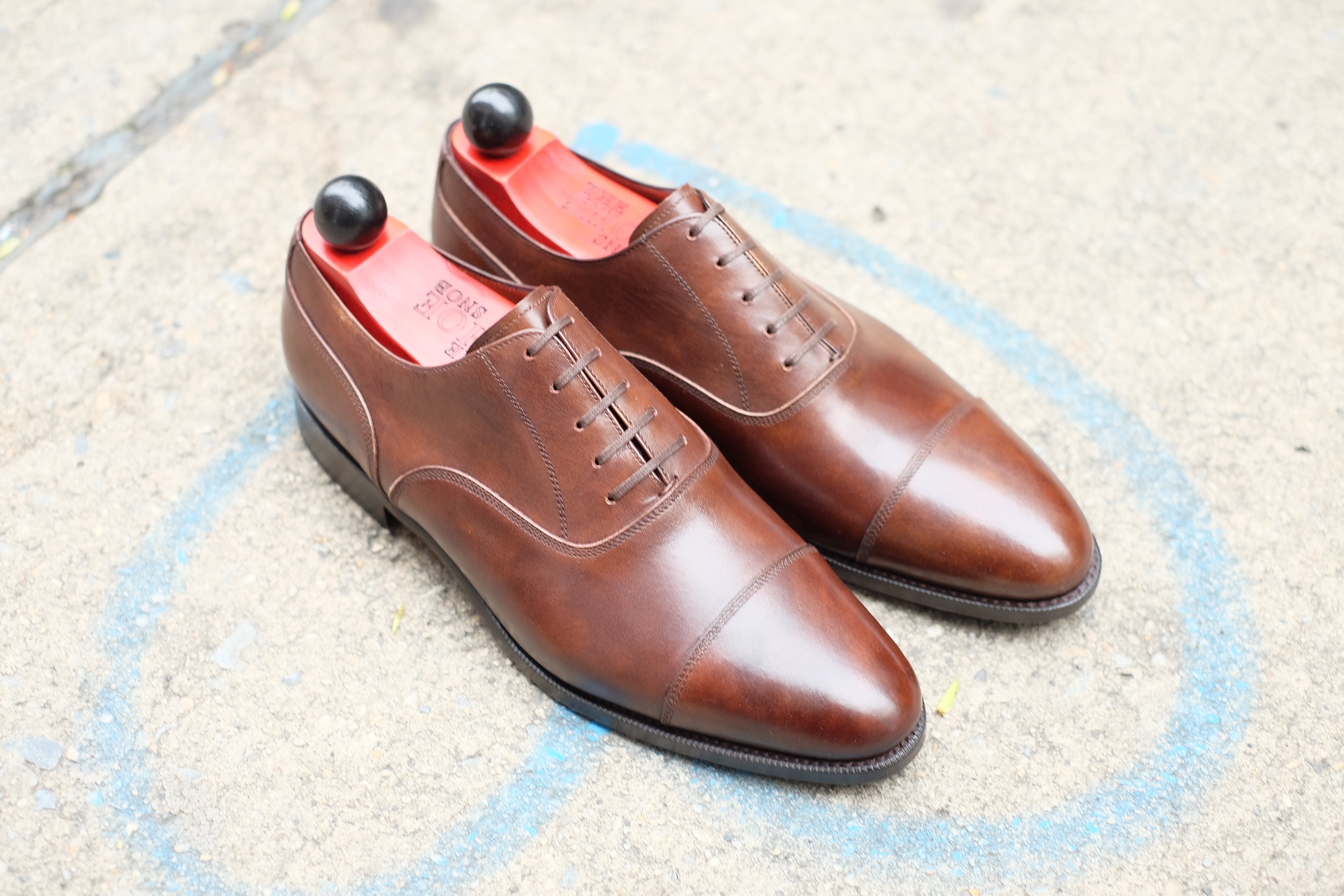 Magnolia - MTO - Copper Museum Calf - TMG Last - Single Leather Sole-Made To Order Classic Captoe Cap Toe Oxfords-J.FitzPatrick Footwear