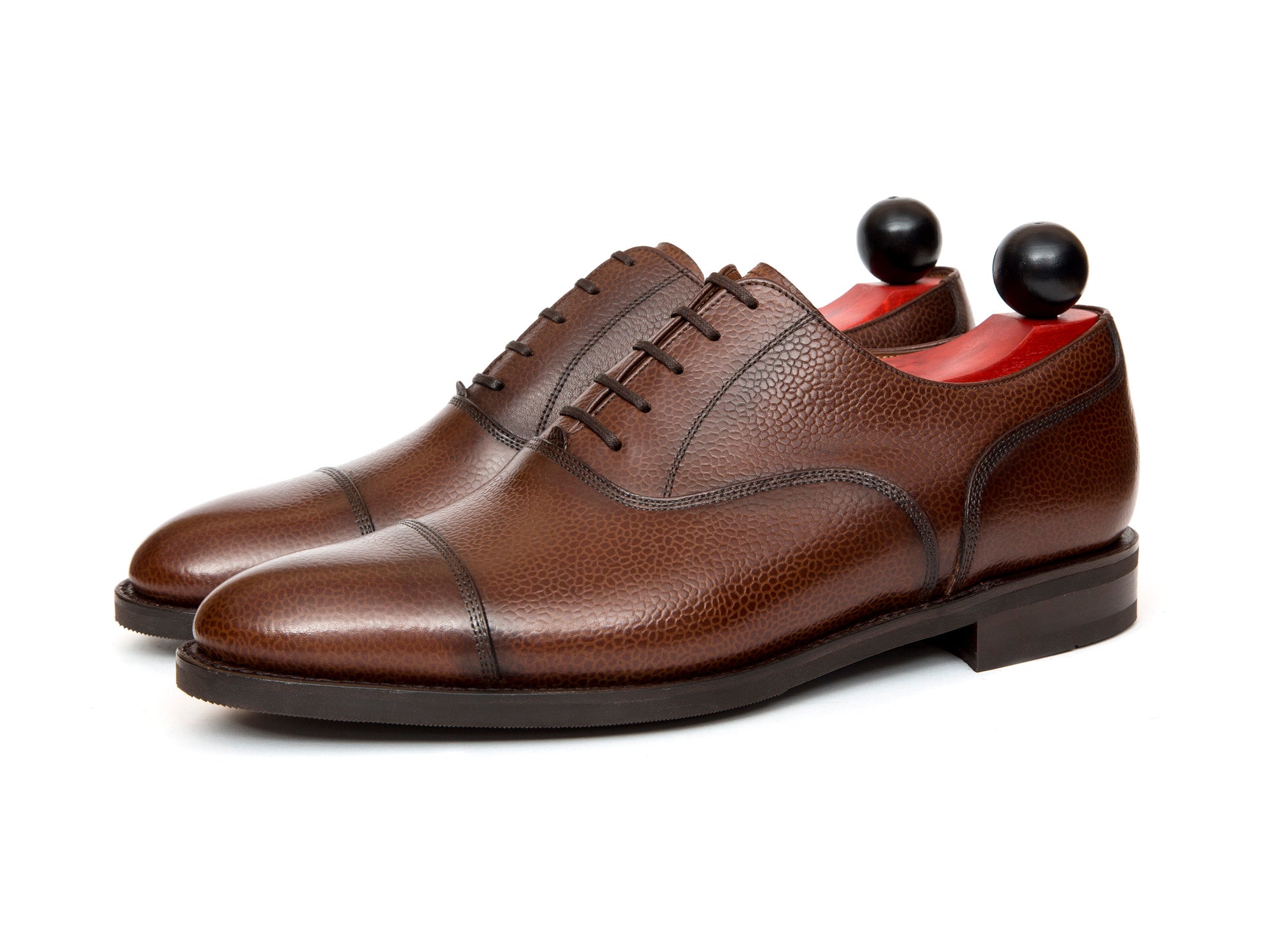 Magnolia - MTO - Soft Brown Grain - TMG Last - City Rubber Sole-Made To Order Classic Captoe Cap Toe Oxfords-J.FitzPatrick Footwear