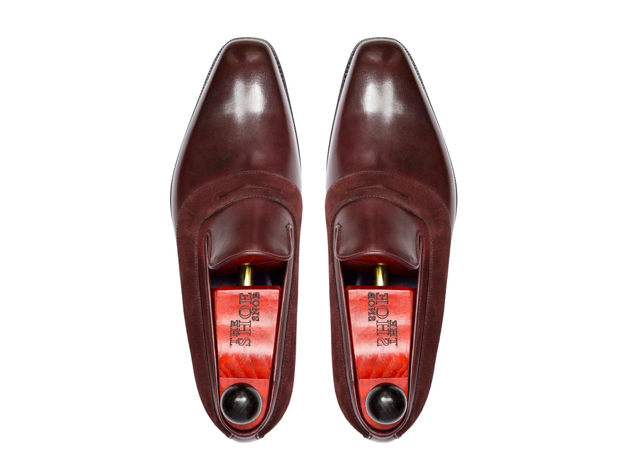 Marcos - MTO - Burgundy Calf / Burgundy Suede - LPB Last - Single Leather Sole-Made To Order Strap Loafer-J.FitzPatrick Footwear