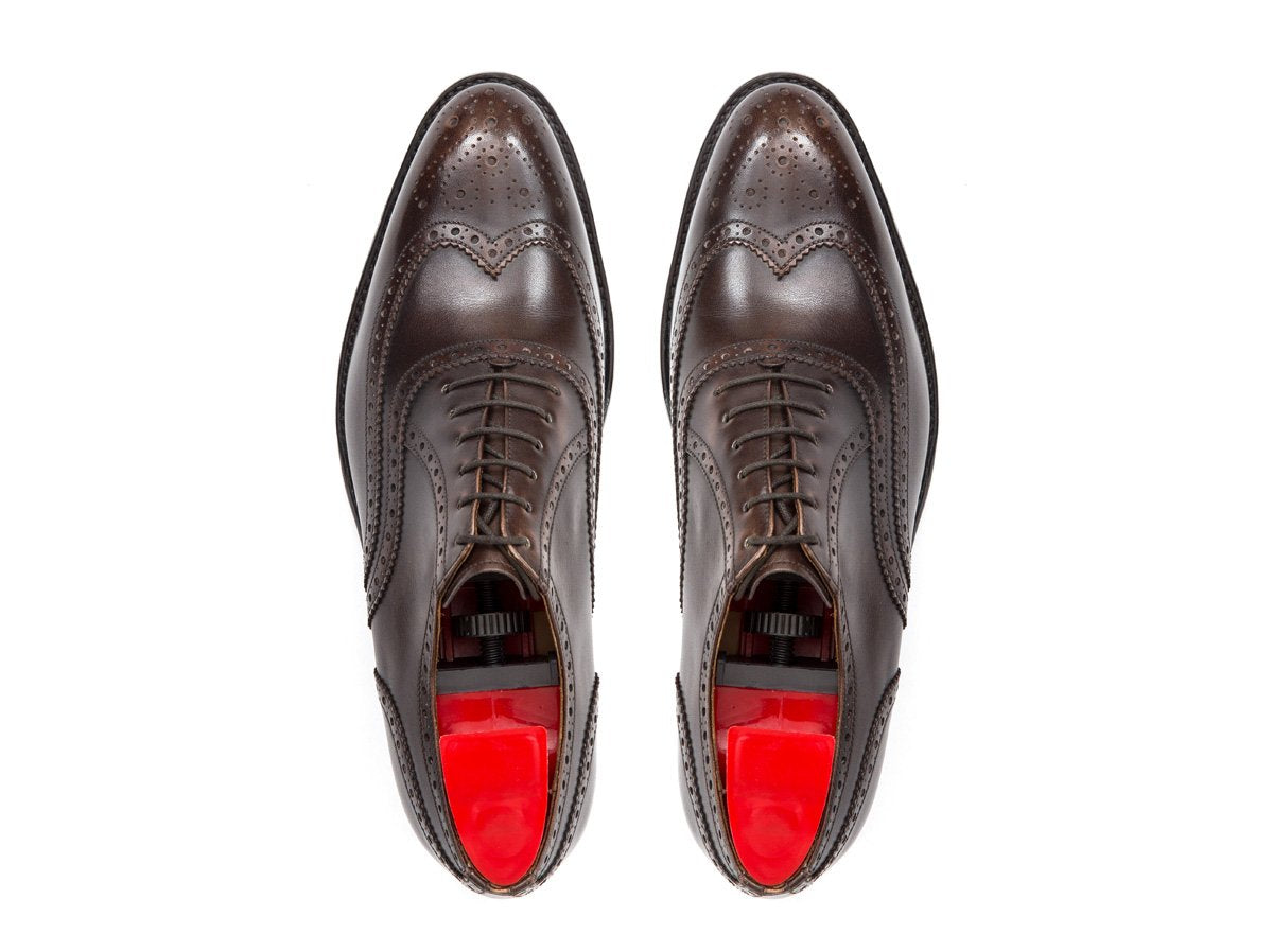 McClure - MTO - Antique Brown Calf - TMG Last - Single Leather Sole-Made To Order Wingtip Brogue Oxfords-J.FitzPatrick Footwear
