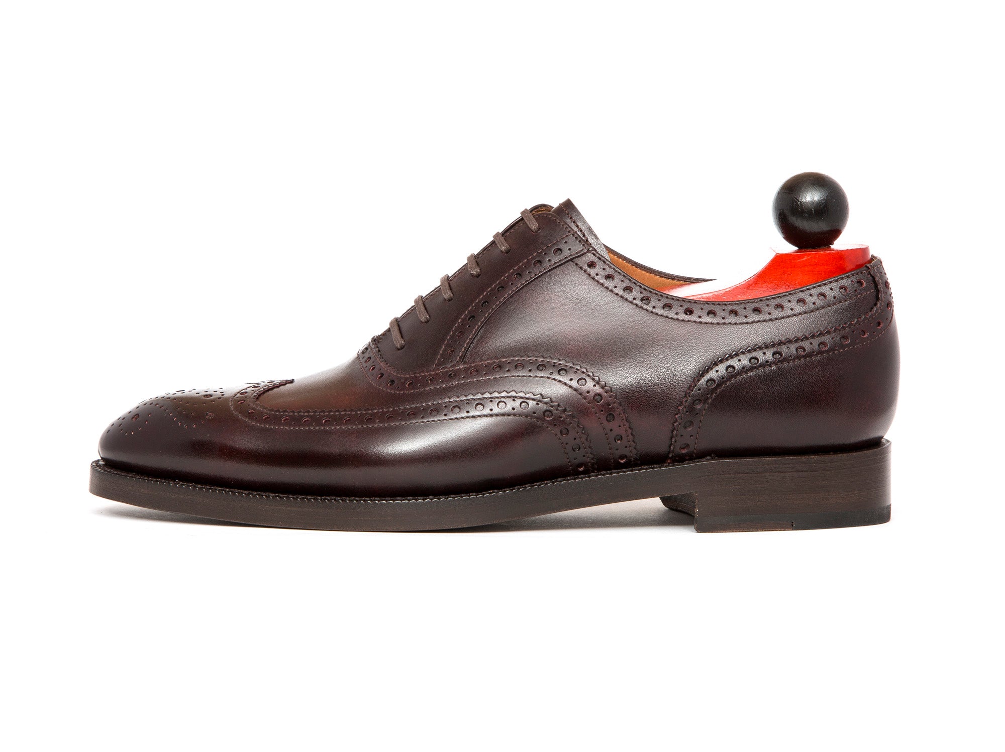 McClure - MTO - Plum Museum Calf - NGT Last - Double Leather Sole-Made To Order Wingtip Brogue Oxfords-J.FitzPatrick Footwear