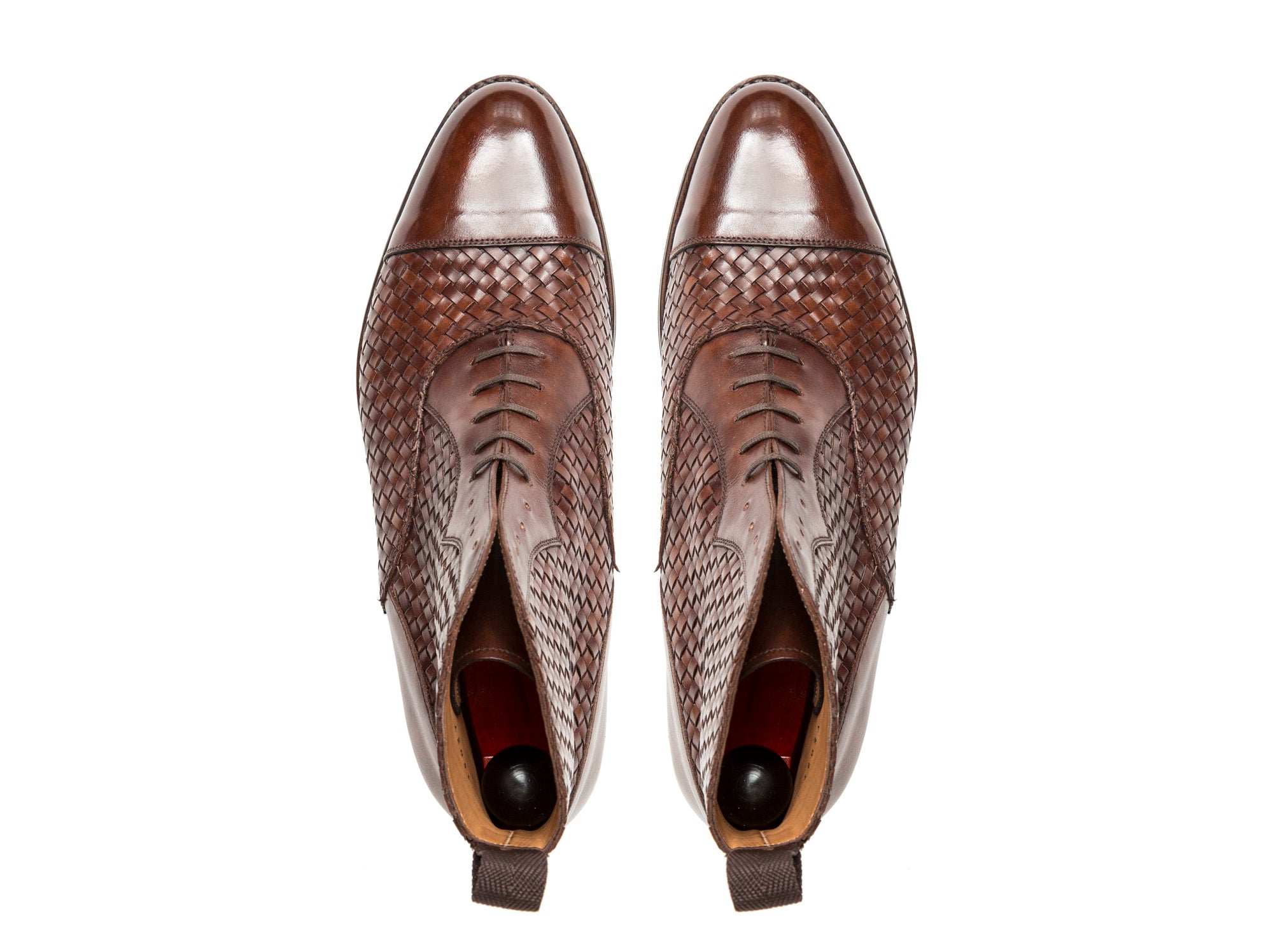 Meadowbrook - MTO - Copper Braided Museum Calf - TMG Last - Antique Single Leather Sole-Made To Order Cap Toe Lace Laceup Boot-J.FitzPatrick Footwear