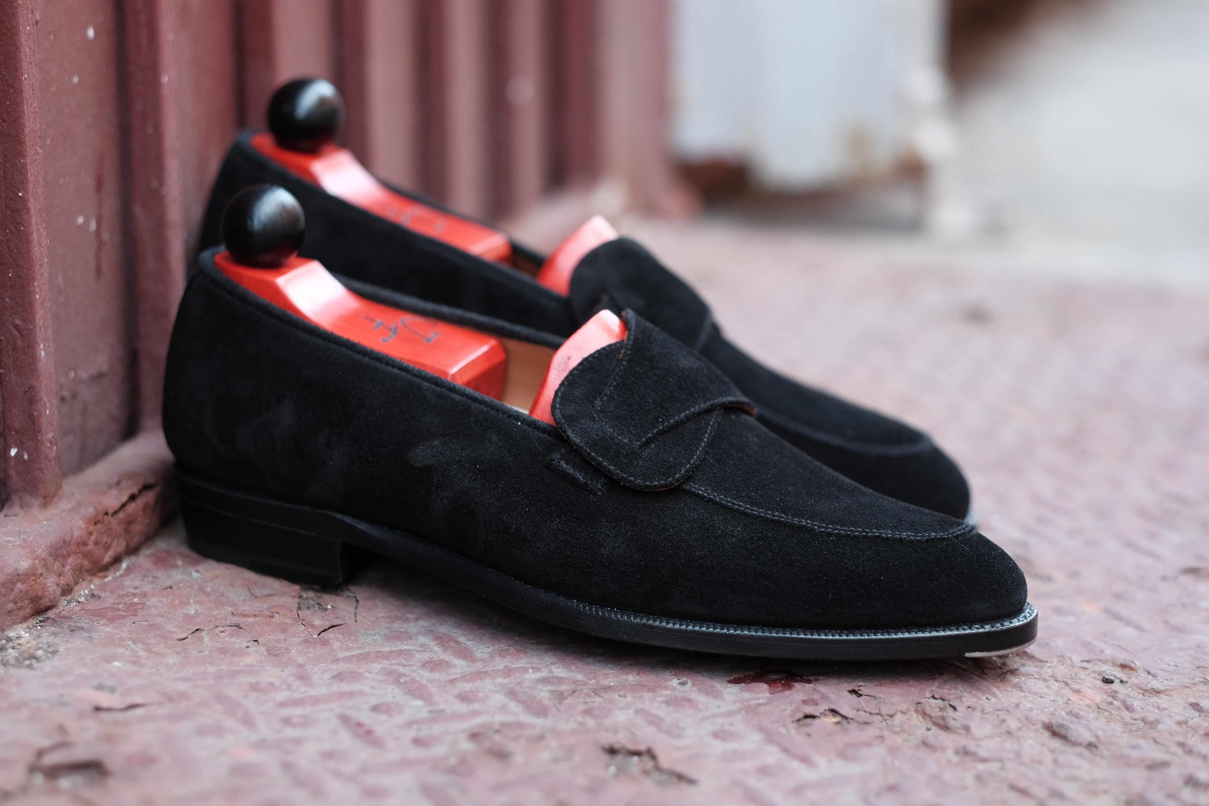 Meridian - Black Suede-Butterfly Loafers-J.FitzPatrick Footwear
