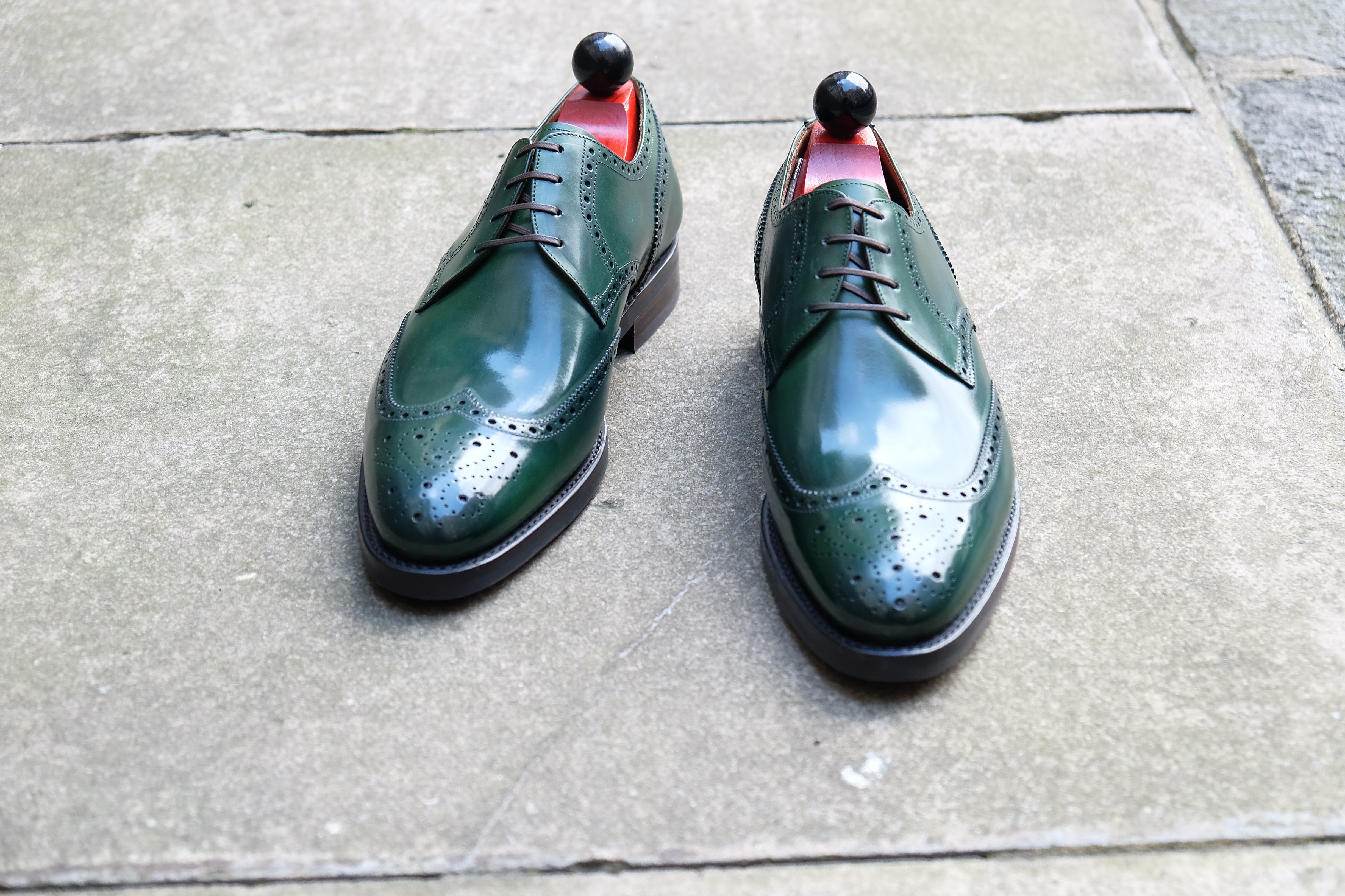 Northgate - MTO - Forest Green Calf-Made To Order Derbies Derby Wingtip Brogue-J.FitzPatrick Footwear