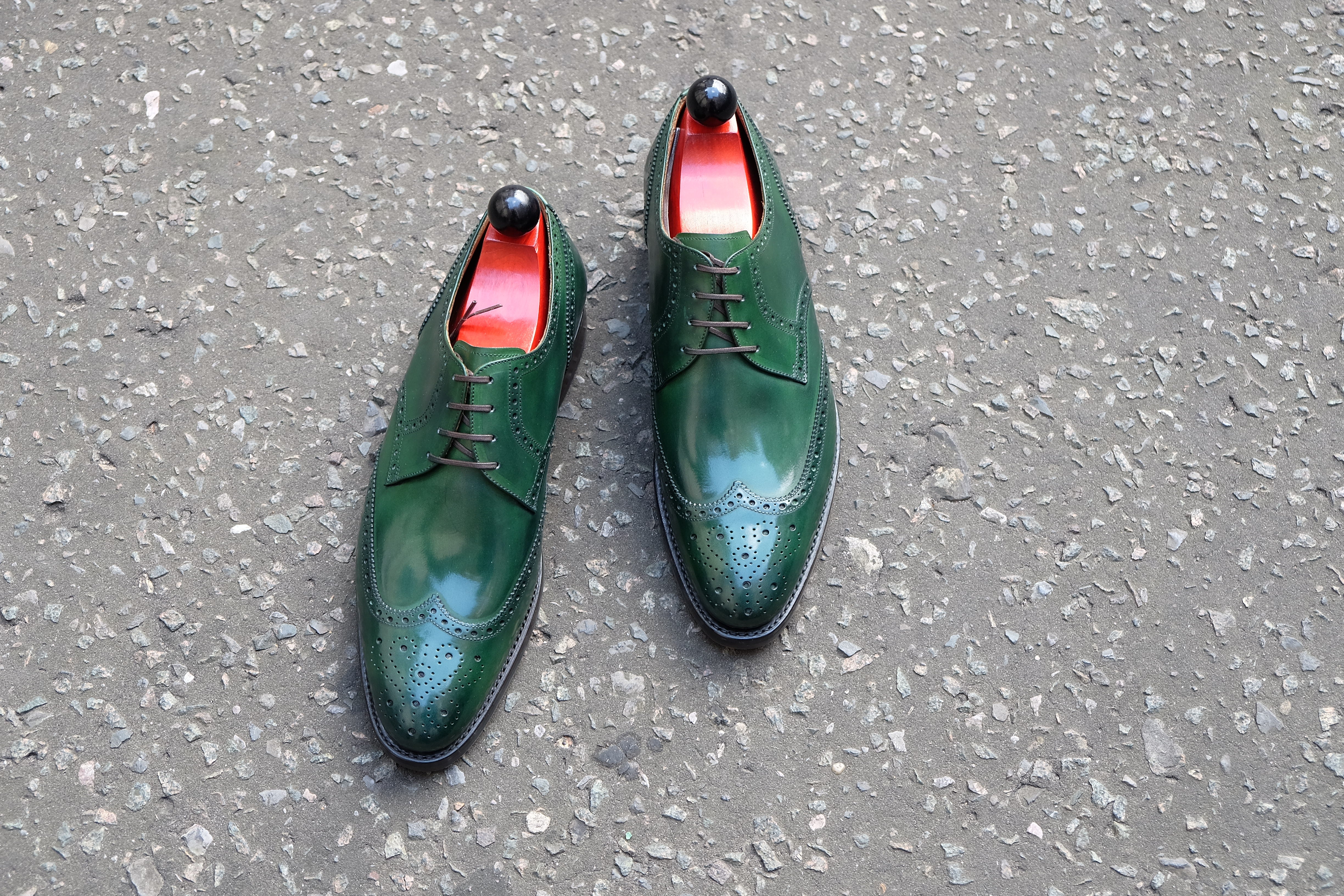 Northgate - MTO - Forest Green Calf-Made To Order Derbies Derby Wingtip Brogue-J.FitzPatrick Footwear