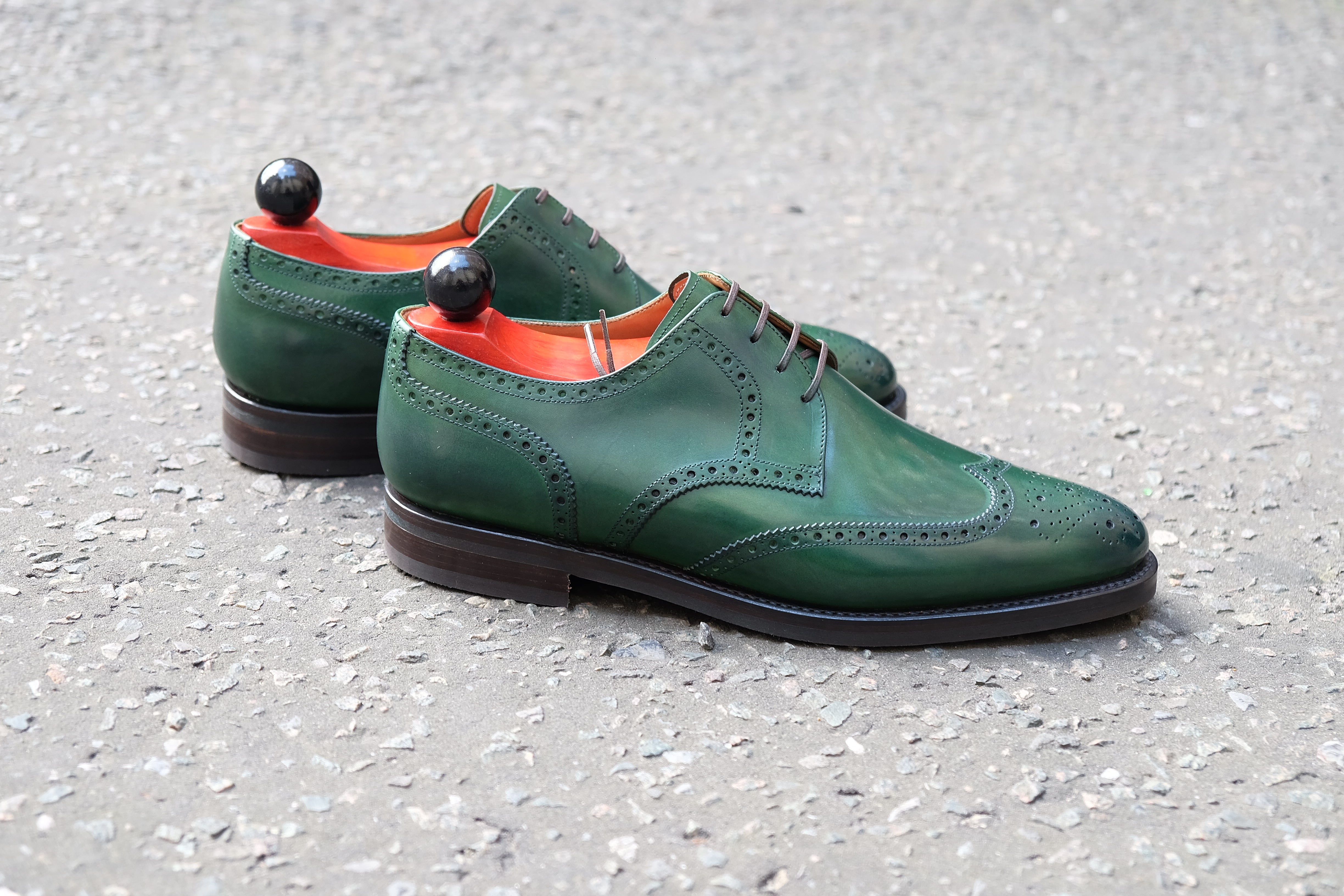 Northgate - MTO - Forest Green Calf-Made To Order Derbies Derby Wingtip Brogue-J.FitzPatrick Footwear