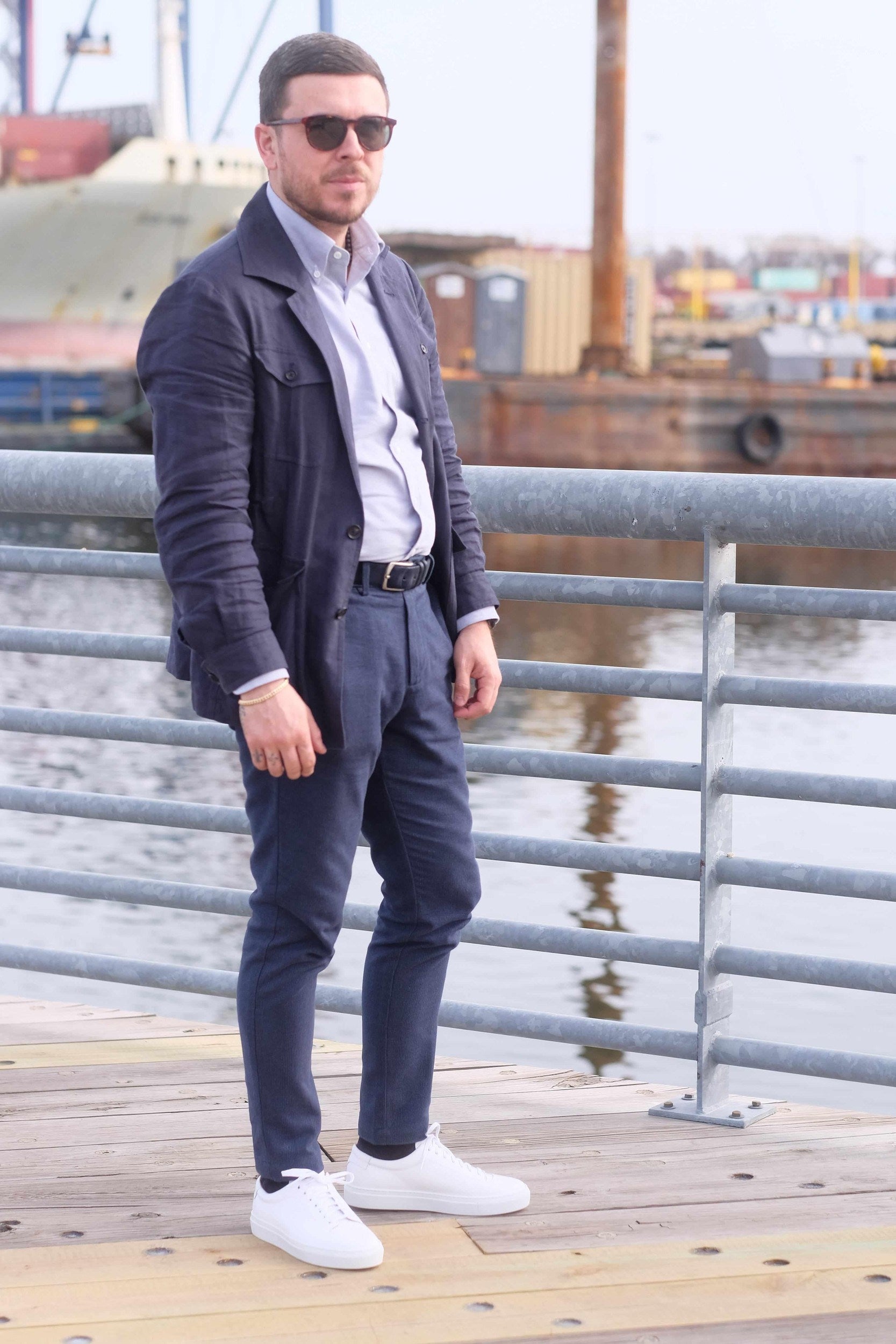 Olympia - White Calf / White Sole-Plimsoll Lace Up Laceup Sneakers-J.FitzPatrick Footwear