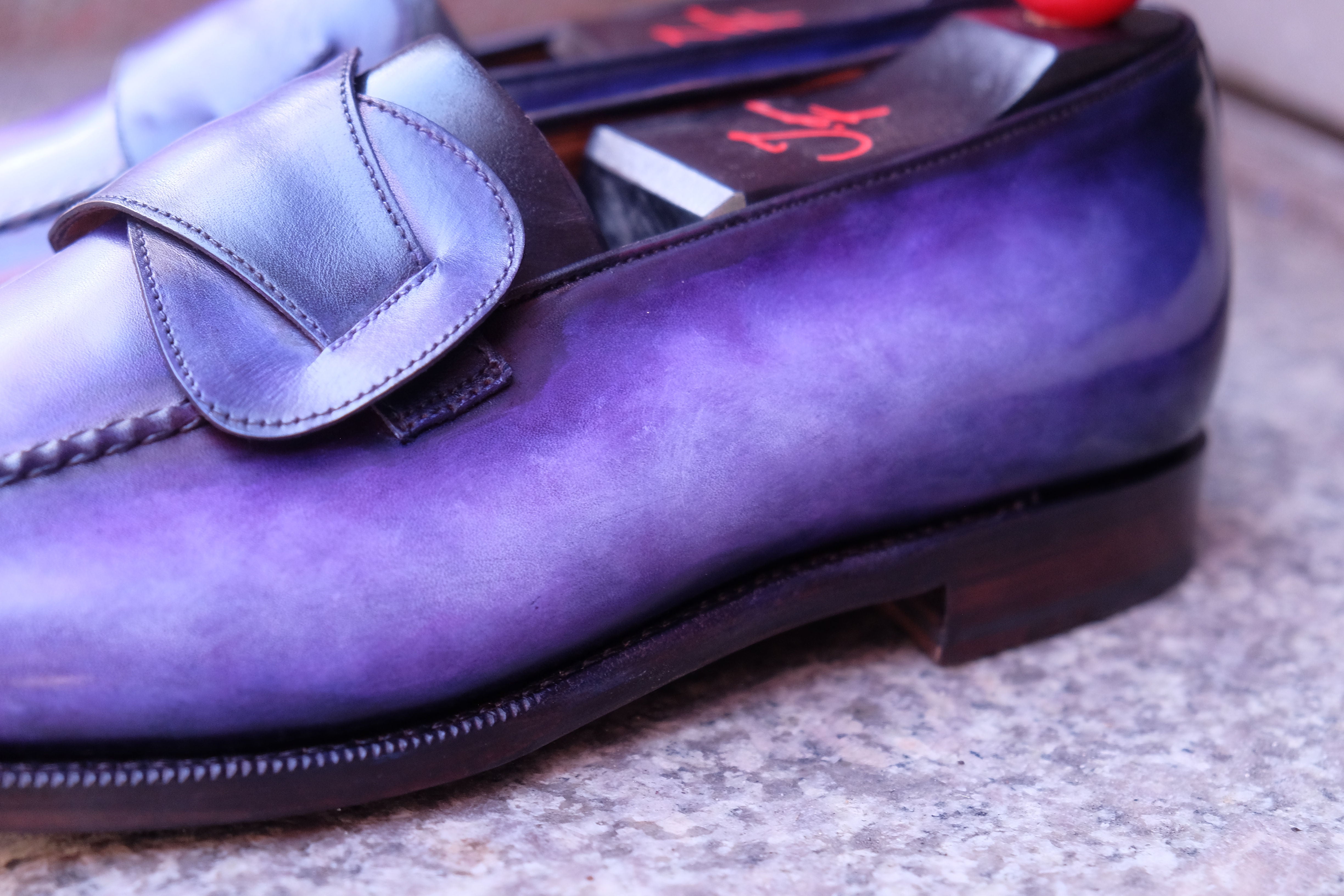 Patina Amethyst - MTO - Hawthorne-Made To Order Butterfly Loafer Custom Patina-J.FitzPatrick Footwear