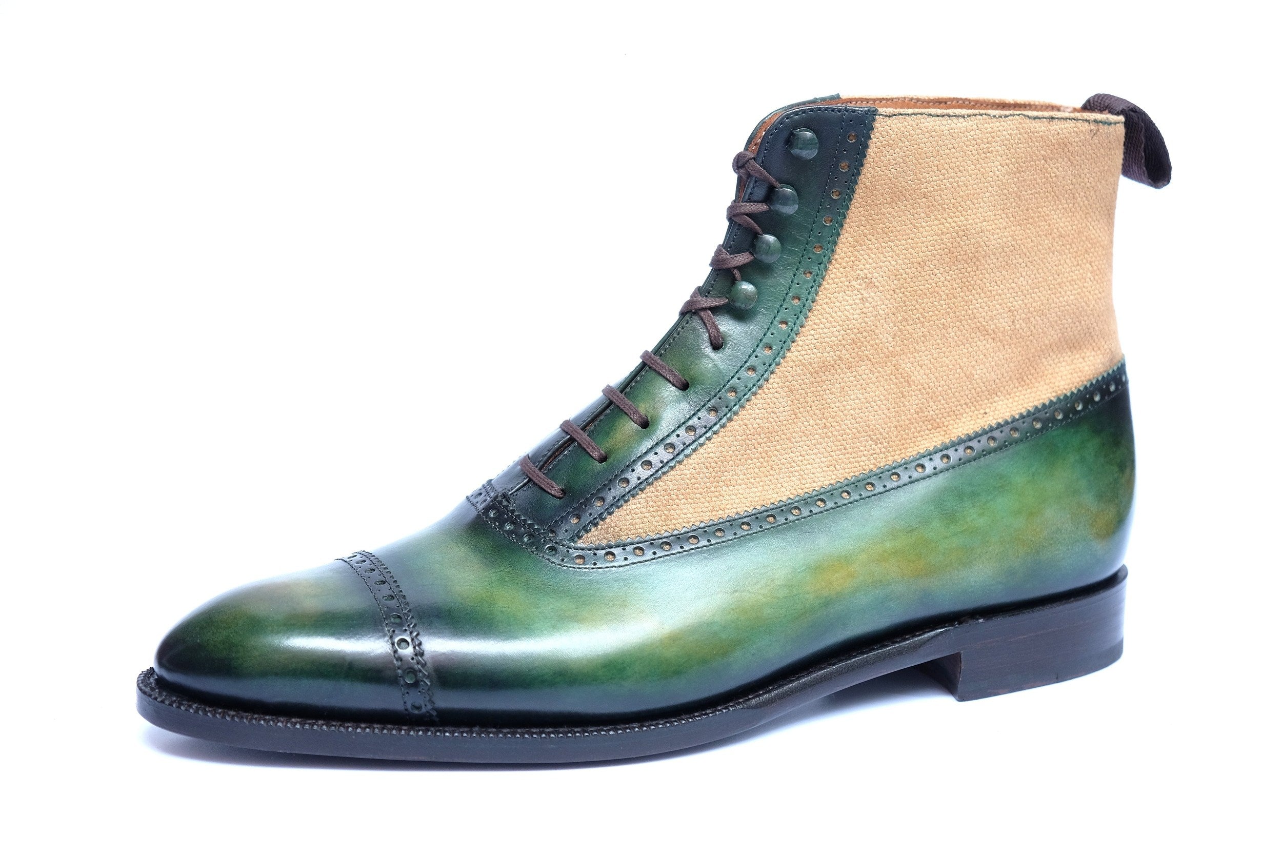 Patina Cagliostro - MTO - Tyler-Made To Order Lace Laceup Balmoral Boot Custom Patina-J.FitzPatrick Footwear