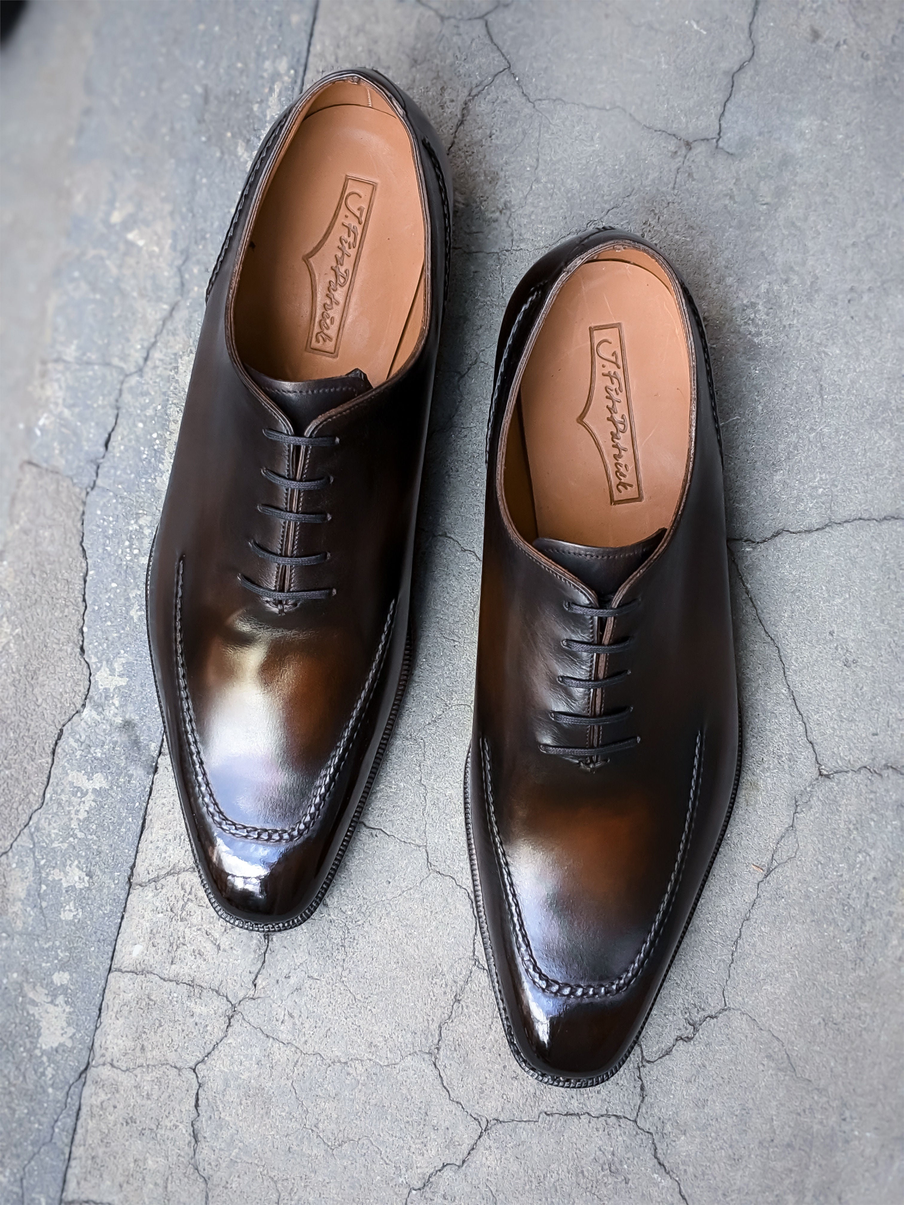 Patina Dark Antique Brown - MTO - Whittier-Made To Order Oxfords Custom Patina-J.FitzPatrick Footwear