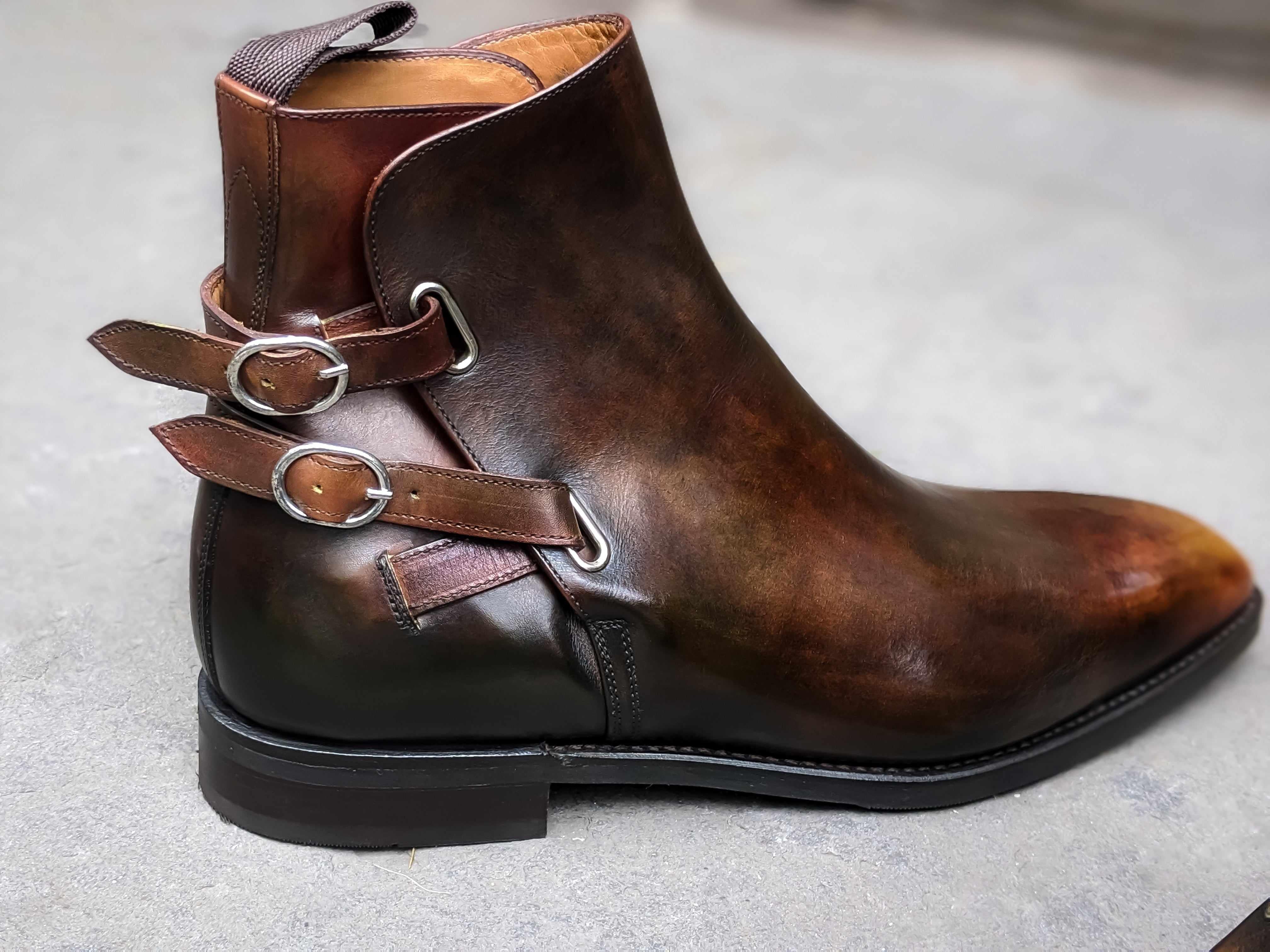 Patina Forest Floor - MTO - Genesee-Made To Order Jodhpur Boots-J.FitzPatrick Footwear