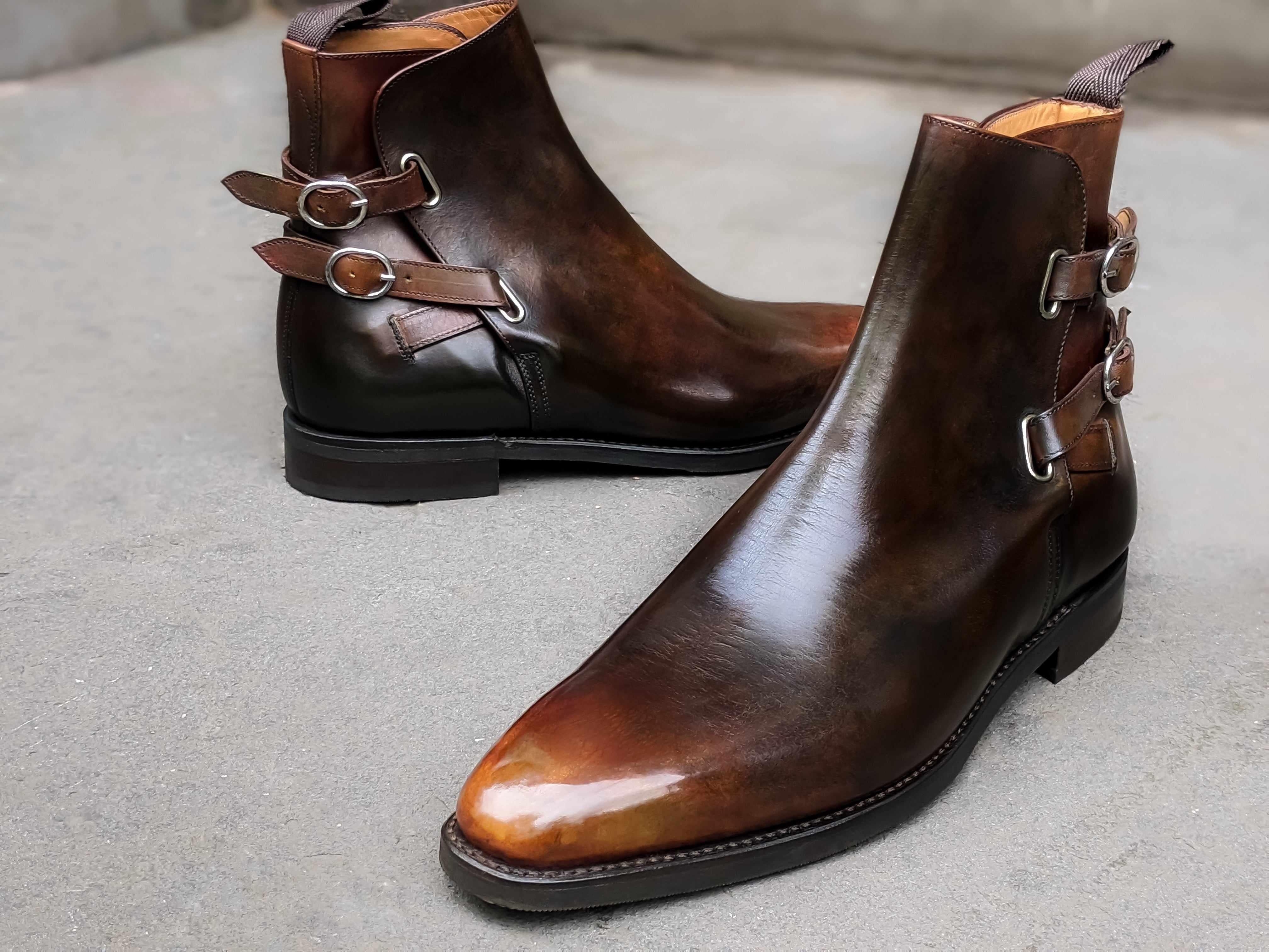 Patina Forest Floor - MTO - Genesee-Made To Order Jodhpur Boots-J.FitzPatrick Footwear